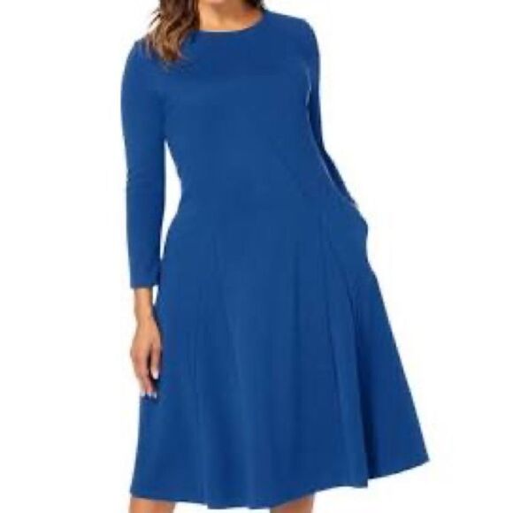 Soft Surroundings Royal Blue Tunic Dress Sz M - Picture 1 of 5